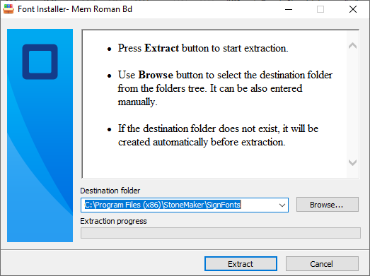 font installer